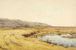 ‡ JOHN McDOUGAL (English, worked Wales 1851-1945) watercolour - entitled verso 'A Summer's Day',