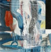 ‡ LISA CARTER (Welsh b.1972) oil, ink & acrylic on canvas on board - entitled verso 'Window Wide