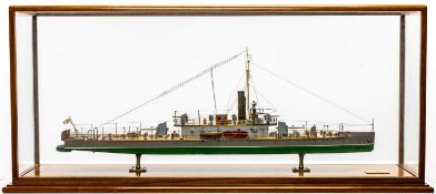 THE MODEL /MARITIME / MILITARY CLUB HOUSE: FINE TO SCALE STUDY OF THE INSECT-CLASS RIVER GUNBOAT H.