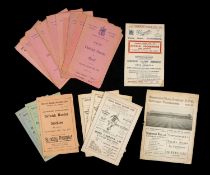 THE FOOTBALL CLUB HOUSE: GOOD GROUP OF LOWER LEAGUE EARLY FOOTBALL PROGRAMMES to include Bradford (
