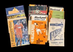THE FOOTBALL CLUB HOUSE: BLACKPOOL FC PROGRAMMES OF SEASONS 1954 - 2008, programmes of note