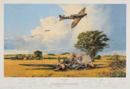 ‡ MILITARY / AVIATION CLUB HOUSE: ROBERT TAYLOR (British b.1946) limited edition (166/250)