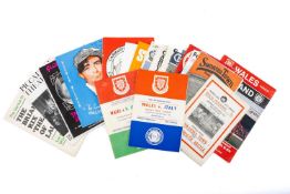 THE FOOTBALL CLUB HOUSE: ASSORTED FOOTBALL PROGRAMMES, including Wales v. Italy World Cup qualifying