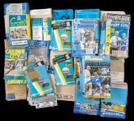 THE FOOTBALL CLUB HOUSE: CARDIFF CITY HOME PROGRAMMES OF SEASONS 1970 - 2018, appears to be in