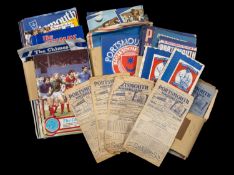 THE FOOTBALL CLUB HOUSE: PORTSMOUTH FC PROGRAMMES OF SEASONS 1949 - 1997, including Portsmouth FC vs
