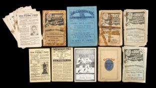 THE FOOTBALL CLUB HOUSE: CARDIFF CITY PROGRAMMES FROM 1920s, to include Cardiff City Football Review