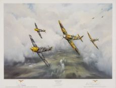 ‡ MILITARY / AVIATION CLUB HOUSE: JEFF PRITCHARD limited edition (459/950) colour lithograph - '
