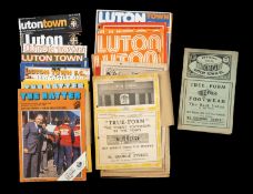 THE FOOTBALL CLUB HOUSE: LUTON TOWN PROGRAMMES OF SEASONS 1931 - 2007, the earliest Luton vs.