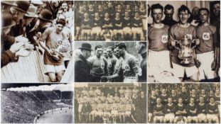 THE FOOTBALL CLUB HOUSE: SEVEN 1927 & LATER CARDIFF CITY PRESS PHOTOGRAPHS, comprising 2x photos