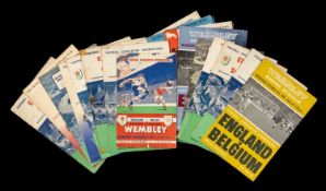 THE FOOTBALL CLUB HOUSE: ENGLAND INTERNATIONAL MATCH PROGRAMMES 1952 - 1967, programmes of note
