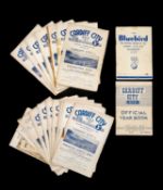 THE FOOTBALL CLUB HOUSE: CARDIFF CITY PROGRAMMES OF SEASONS 1949 - 1950, the earliest Cardiff City