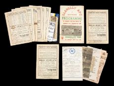 THE FOOTBALL CLUB HOUSE: TEN CARDIFF CITY HOME PROGRAMMES FROM 1947 SEASON, including Cardiff City