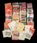 THE FOOTBALL CLUB HOUSE: WREXHAM PROGRAMMES OF SEASONS 1958 - 2001, programmes of note include