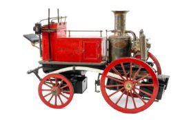 THE MODEL CLUB HOUSE: SCRATCH BUILT LIVE STEAM MODEL OF A SHAND MASON FIRE ENGINE, named to Colwyn