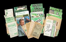 THE FOOTBALL CLUB HOUSE: PLYMOUTH ARGYLE FC PROGRAMMES OF SEASONS 1948 - 2008, programmes of note