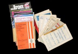 THE FOOTBALL CLUB HOUSE: SCUNTHORPE UNITED PROGRAMMES OF SEASONS 1957 - 2001, the earliest