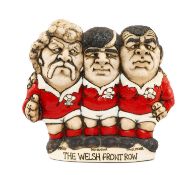 THE RUGBY UNION CLUB HOUSE: COLLECTION OF GROGG MODELS 'The Welsh Front Row' comprising Graham