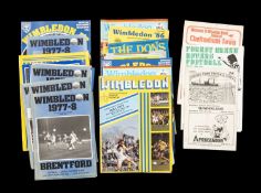THE FOOTBALL CLUB HOUSE: WIMBLEDON, GRIMSBY TOWN & OTHERS PROGRAMMES, programme of note Grimsby Town