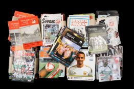 THE FOOTBALL CLUB HOUSE: SWANSEA CITY PROGRAMMES OF SEASONS 1970 - 2013, programmes of note