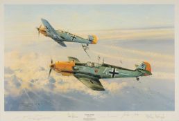 ‡ MILITARY / AVIATION CLUB HOUSE: ROBERT TAYLOR (British b.1946) limited edition (217/1250) colour