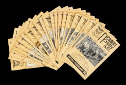 THE FOOTBALL CLUB HOUSE: NEWPORT COUNTY AFC PROGRAMMES FROM SEASON 1953 - 1954, marked vol. IV no.