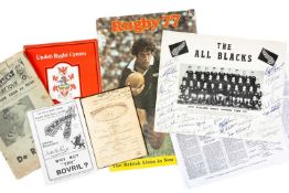 RUGBY UNION CLUB HOUSE: CHESTER (R.H.) & MACMILLAN (N.A.C.) Men In Black - 75 years of New Zealand