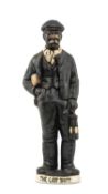 THE RUGBY UNION CLUB HOUSE: GROGG MODEL 'The Last Shift Miner', hollow, signed by John Hughes, 29cms