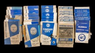 THE FOOTBALL CLUB HOUSE: CARDIFF CITY HOME PROGRAMMES OF SEASONS 1965 - 1970, the earliest Cardiff