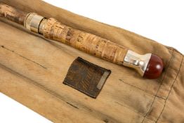 THE FISHING CLUB HOUSE: HARDY 'THE HOLOLITE' HOLAKONA THREE-PIECE SPLIT CANE 12.5ft TROUT ROD,