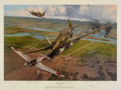 ‡ MILITARY / AVIATION CLUB HOUSE: ROBERT TAYLOR (British b.1946) limited edition (ap 3/25) colour