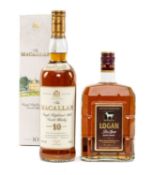 WINE & SPIRITS CLUB HOUSE: CIRCA 1990'S MACALLAN 10YO MALT WHISKY, presentation box with image of