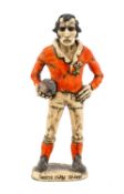 THE RUGBY UNION CLUB HOUSE: RARE LARGE JOHN HUGHES CARICATURE GROGG OF SIR GARETH EDWARDS standing