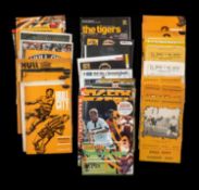 THE FOOTBALL CLUB HOUSE: HULL CITY PROGRAMMES OF SEASONS 1950 - 2005, programmes of note include