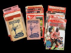 THE FOOTBALL CLUB HOUSE: BRENTFORD FC PROGRAMMES OF SEASONS 1947 - 2002, programmes of note