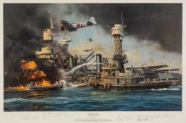 ‡ MILITARY / AVIATION CLUB HOUSE: ROBERT TAYLOR (British b.1946) limited edition (ap 3/25) colour