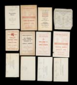 THE FOOTBALL CLUB HOUSE: GOOD GROUP OF LOVELL'S ATHLETIC PROGRAMMES, of note include Lovell's