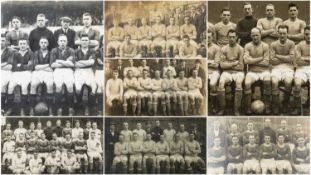 THE FOOTBALL CLUB HOUSE: ASSORTED VINTAGE CARDIFF CITY TEAM PHOTOGRAPHS, first team 1925, v. Aston