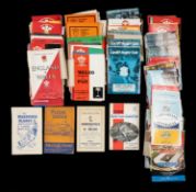 THE RUGBY UNION CLUB HOUSE: WELSH RUGBY PROGRAMMES 1970s - 1990s, including Internationals,