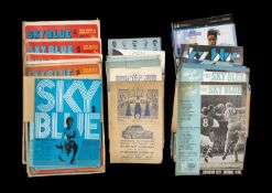 THE FOOTBALL CLUB HOUSE: COVENTRY CITY PROGRAMMES OF SEASONS 1950 - 2009, programmes of note include