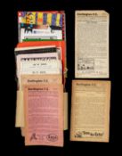 THE FOOTBALL CLUB HOUSE: DARLINGTON PROGRAMMES OF SEASONS 1953 - 2001, programmes of note Darlington