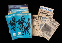 THE FOOTBALL CLUB HOUSE: PRESTON NORTH END PROGRAMMES OF SEASONS 1950 - 2009, the earliest Preston