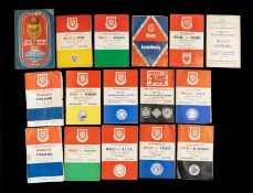 THE FOOTBALL CLUB HOUSE: WELSH INTERNATIONAL PROGRAMMES, to include Wales vs. Israel at Tel Aviv