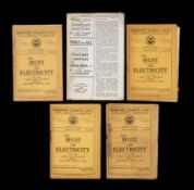 THE FOOTBALL CLUB HOUSE: NEWPORT COUNTY AFC PROGRAMMES FROM 1934 - 1935 SEASON, to include Newport