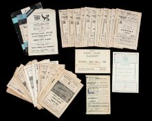 THE RUGBY UNION CLUB HOUSE: CARDIFF RFC 1950s PROGRAMMES, programmes of note include Cardiff vs.
