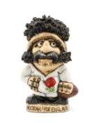 THE RUGBY UNION CLUB HOUSE: JOHN HUGHES CARICATURE GROGG 'HOORAH! FOR ENGLAND' standing on signed