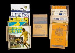 THE FOOTBALL CLUB HOUSE: LEEDS UNITED PROGRAMMES OF SEASONS 1949-2006, programmes of note include