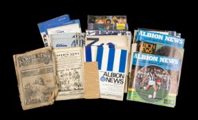 THE FOOTBALL CLUB HOUSE: WEST BROMWICH ALBION PROGRAMMES OF SEASONS 1925 - 2013, programmes of