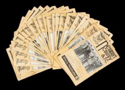 THE FOOTBALL CLUB HOUSE: NEWPORT COUNTY AFC PROGRAMMES FROM SEASON 1957 - 1958, marked vol. VIII no.