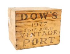 WINE & SPIRITS CLUB HOUSE: 1977 DOW'S 'SILVER JUBILEE' VINTAGE PORT, 12 x 75cl bottles, owc