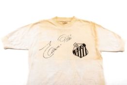 THE FOOTBALL CLUB HOUSE: SANTOS FC 1970s BELIEVED MATCH WORN BY PELE & SIGNED by arguably the